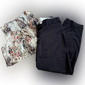 ESTATE SALE Christopher & Banks Bundle $15 -  Blouse (L) and Black Pants (12)
